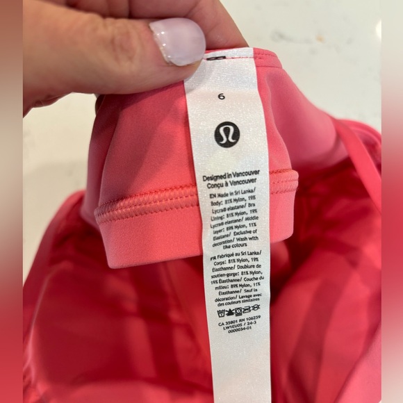 BNWT !! Lululemon Align Cropped Cami Tank Top :: Sakura Pink :: size 6 & 8 - Picture 6 of 8